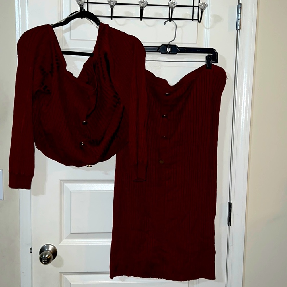 2 piece robbed skirt set from fashion to figure 3xl worn once